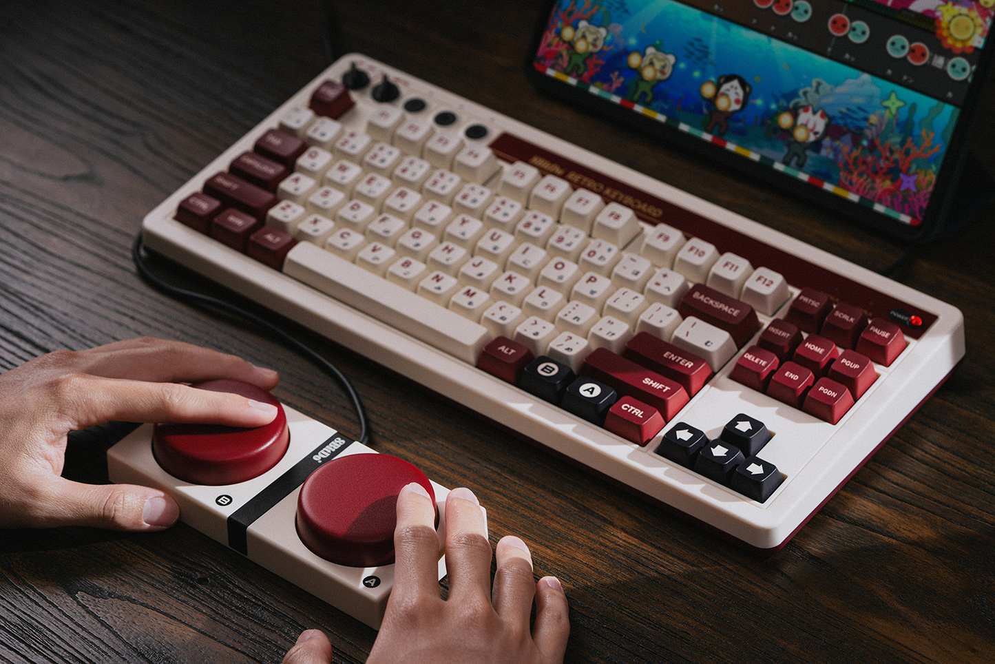 8BitDo Eight-Seat Hall87Key Wireless Bluetooth Mechanical Keyboard Tablet PC Computer Android Keyboard Universal