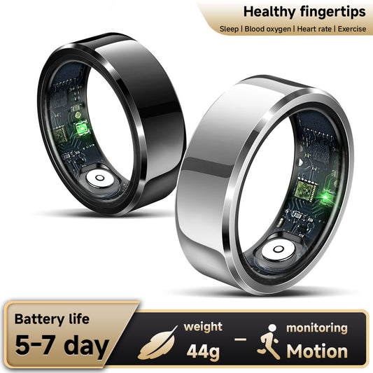 New R6Smart Ring Heart Rate Blood Oxygen Sleep Monitoring Tracking Ring IP68Waterproof Health Photo Multi-Function