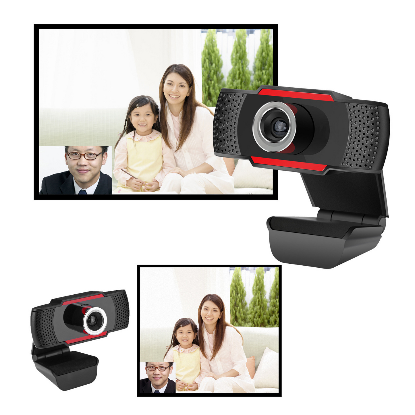 Drive-Free USB Webcam 1080P HD Drive-Free with Microphone Computer Live Camera