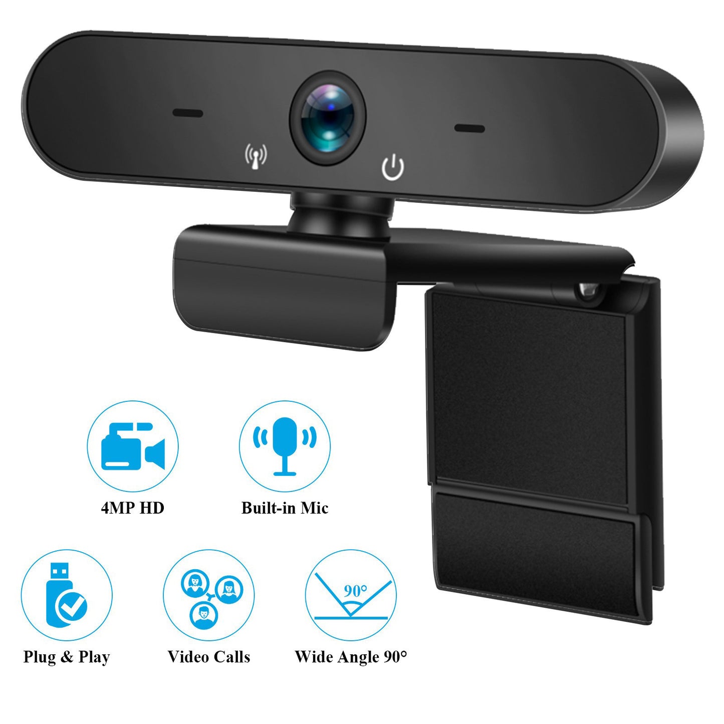 HD Video Call Camera 1080P Computer Desktop Computers and Laptop with Microphone Microphone Network Class USB Drive-Free