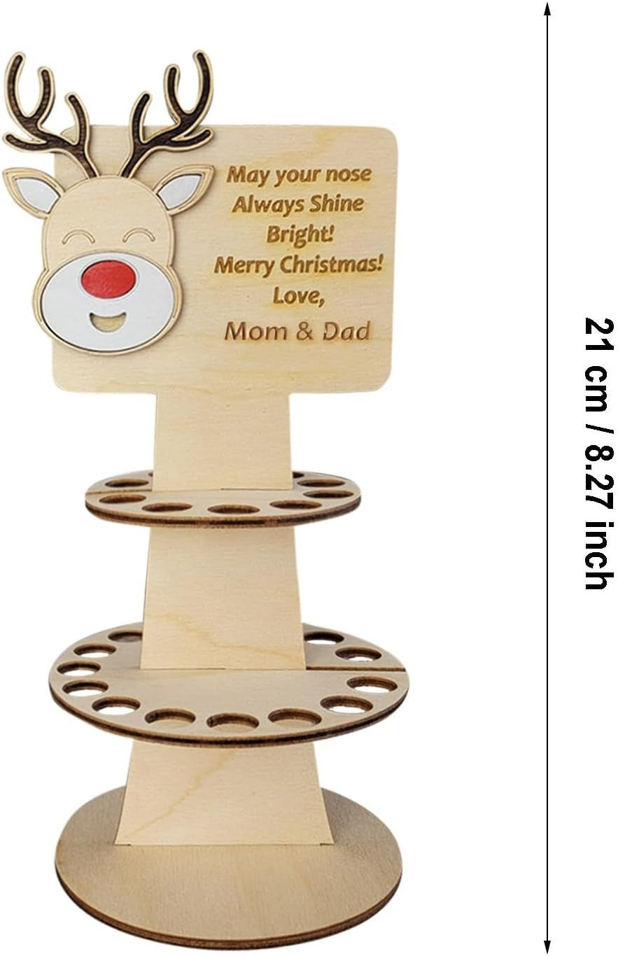 Christmas Money Holder New Christmas Decorations Santa Claus Elk Wallet Wooden Pendulum