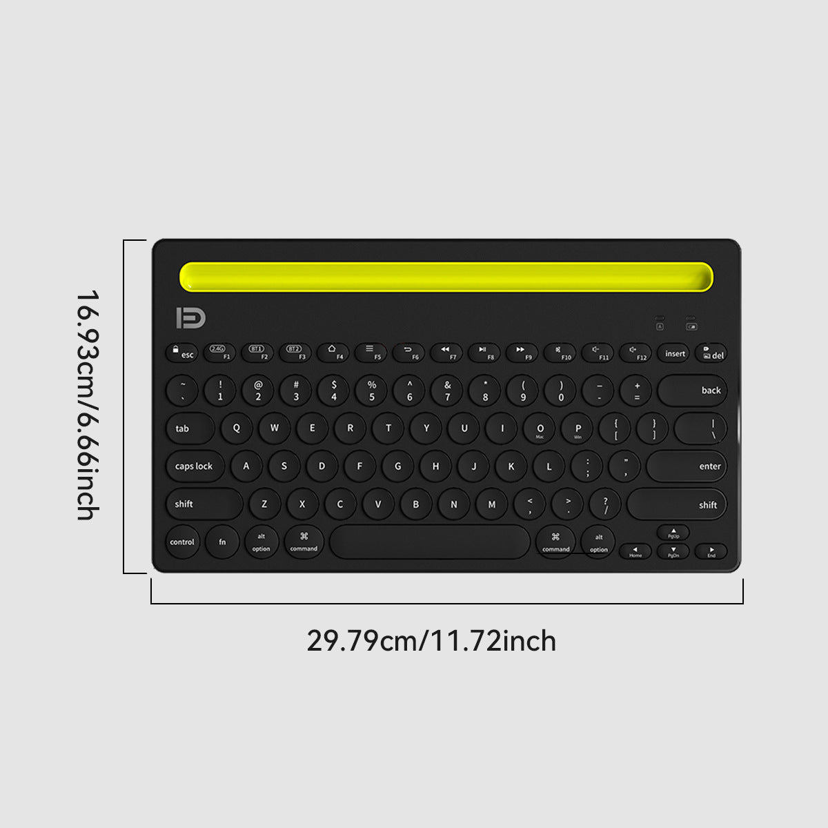 Fude iK3381Wireless Bluetooth Tablet PC Keyboard Compatible with Android iosPC Lightweight Mini-Portable Wireless Keyboard