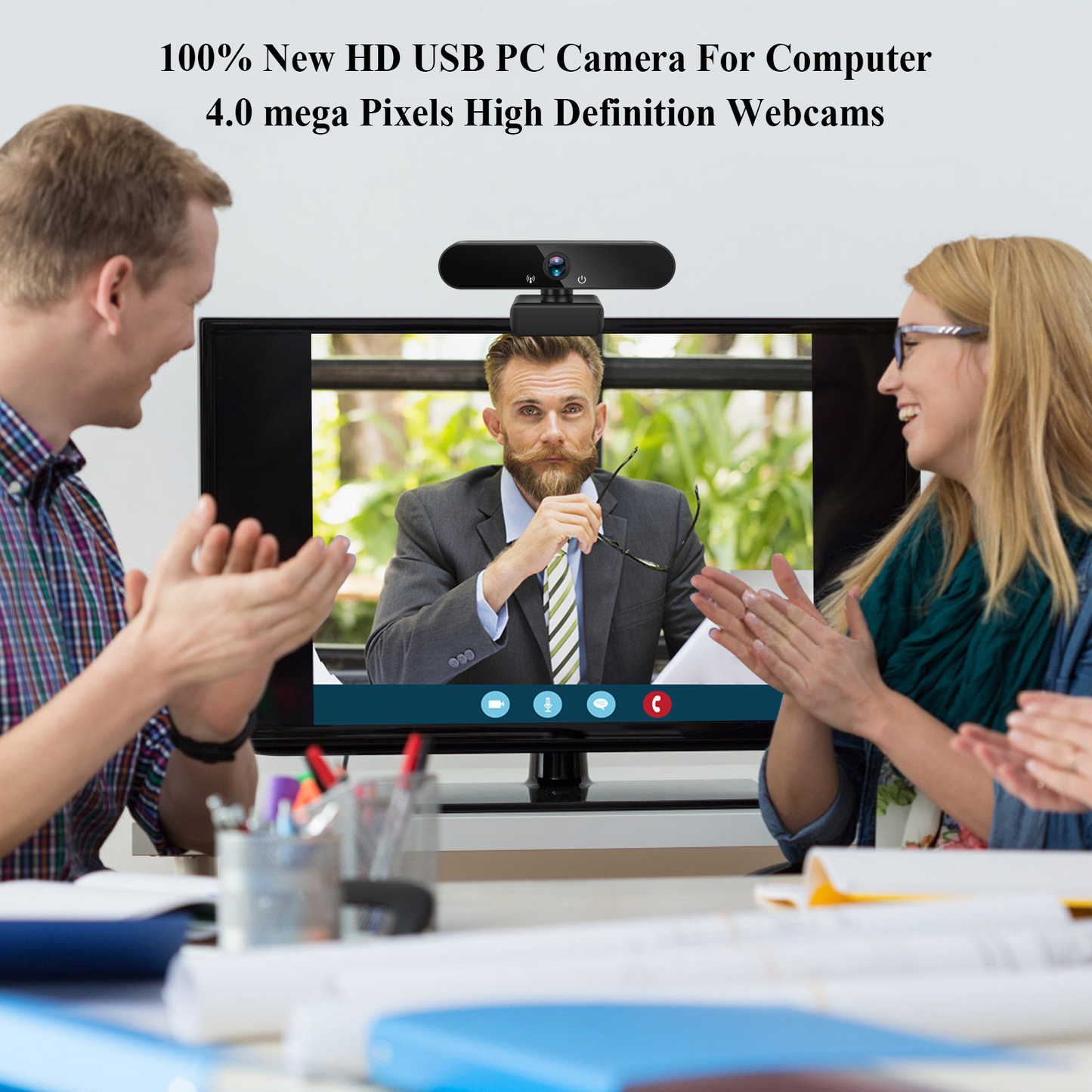 HD Video Call Camera 1080P Computer Desktop Computers and Laptop with Microphone Microphone Network Class USB Drive-Free