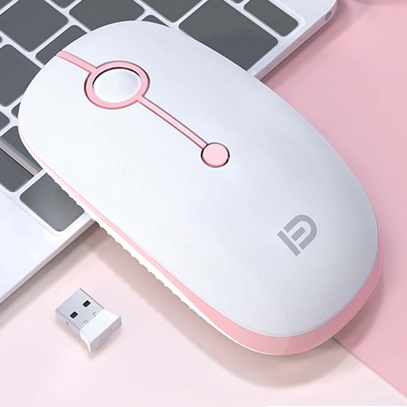 Fude2.4G Bluetooth Dual-Mode Charging Wireless Mouse Cute Computer Laptop Office Mute