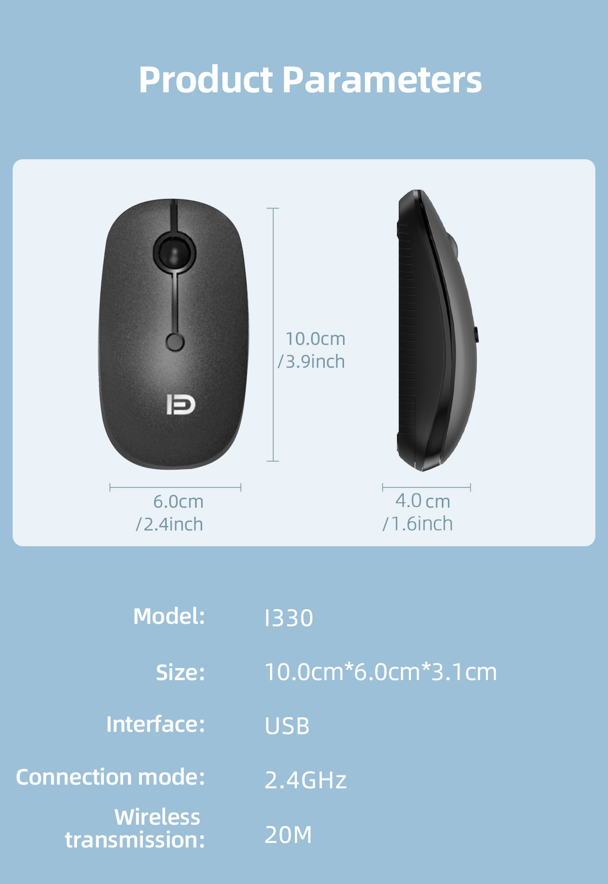 Fude2.4G Bluetooth Dual-Mode Charging Wireless Mouse Cute Computer Laptop Office Mute